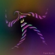 Abstracte beweging van een danser