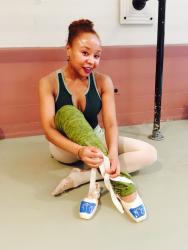 Ballerina Saveaya Sharon Osborne @ Ballet Arts studio in New York City by Meeke Mutter