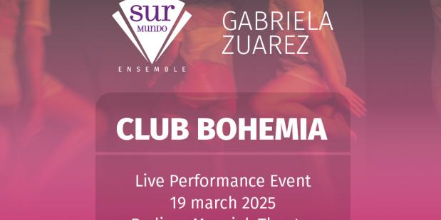 CLUB BOHEMIA Live Performance Event door Sur Mundo Ensemble| Gabriela Zuarez