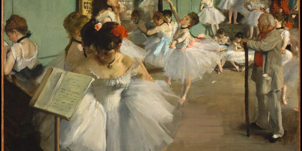 La classe de danse van Edgar Degas. Foto via het publieke domein