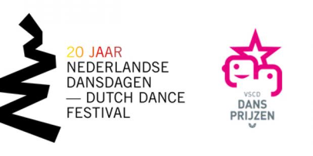 Logo Nederlandse Dansdagen en Vereniging voor Schouwburg- en Concertgebouwdirecties (VSCD) 