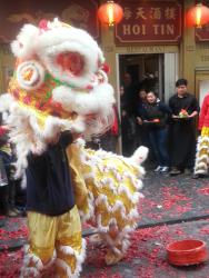 Leeuwendans voor Chinese Nieuwjaar